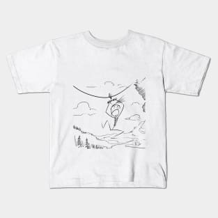 Zip-line Stick Kids T-Shirt